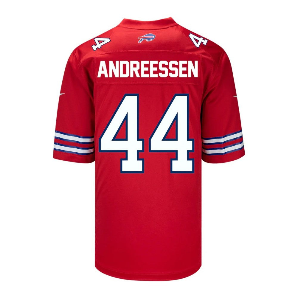 B.Bills #44 Joe Andreessen Red Vapor Game American Football Jerseys