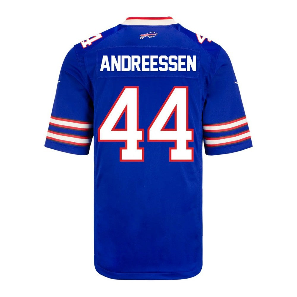 B.Bills #44 Joe Andreessen Royal Vapor Game American Football Jerseys