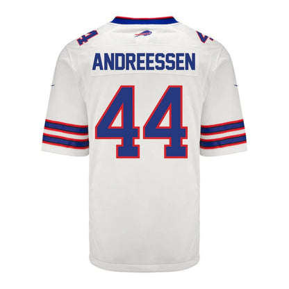 B.Bills #44 Joe Andreessen White Vapor Game American Football Jerseys