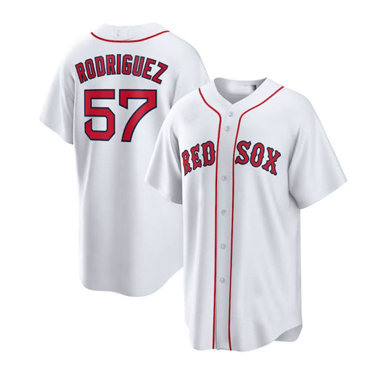 Boston Red Sox  #57 Joely Rodr¨ªguez Home Replica Player Jersey - White Baseball Jerseys