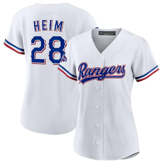 Jonah Heim Texas Rangers Home 2023 World Series Champions Replica Player Jersey - White