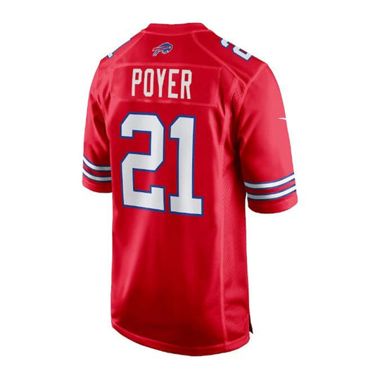 B.Bills #21 Jordan Poyer Alternate Game Jersey - Red American Stitched Football Jerseys