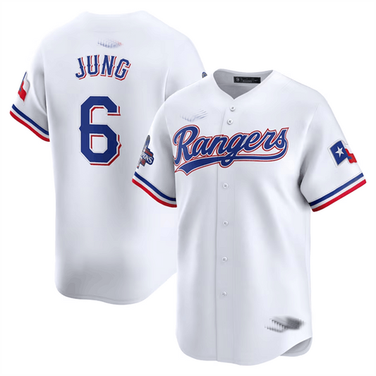 Josh Jung Texas Rangers Home 2023 World Series Champions Limited Jersey - White