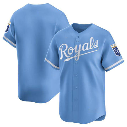 Kansas City Royals Blank Light Blue 2024 Alternate Limited Stitched Baseball Jersey