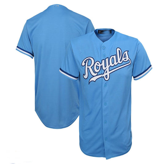 Kansas City Royals Alternate Replica Team Jersey - Light Blue Baseball Jerseys