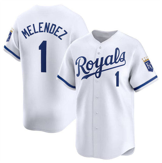 Kansas City Royals #1 MJ Melendez White 2024 Home Limited Stitched Baseball Jersey