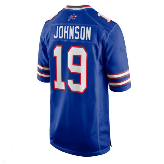 B.Bills #19 KeeSean Johnson Royal Game Jersey American Stitched Football Jerseys
