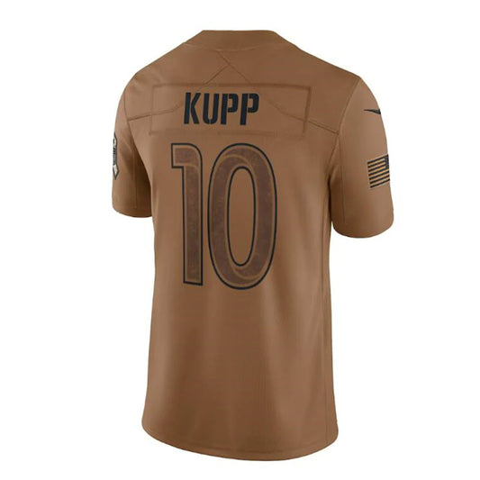 LA.Rams #10 Cooper Kupp Brown 2023 Salute To Service Limited Stitched American Football Jerseys