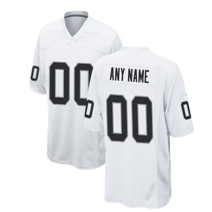 Custom LV.Raiders White Game Jersey Stitched American Football Jerseys