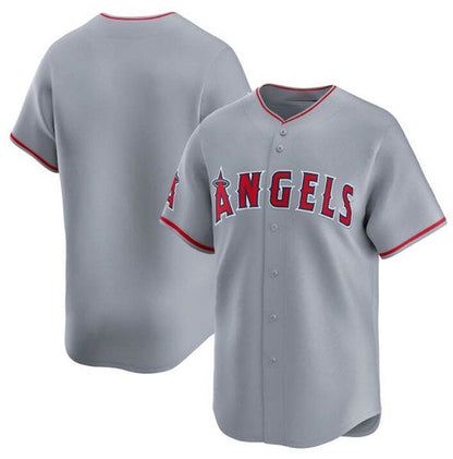 Los Angeles Angels Blank Gray Away Limited Baseball Stitched Jersey