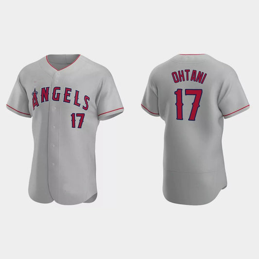 Los Angeles Angels #17 Shohei Ohtani 2020 Road Authentic Jersey ¨C Gray Men Youth Women Baseball Jerseys
