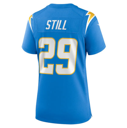 LA.Chargers #29 Tarheeb Still Game Jersey - Powder Blue American Football Jerseys