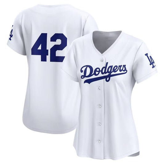 Los Angeles Dodgers 2024 #42 Jackie Robinson Day Home Limited Jersey – White Stitches Baseball Jerseys