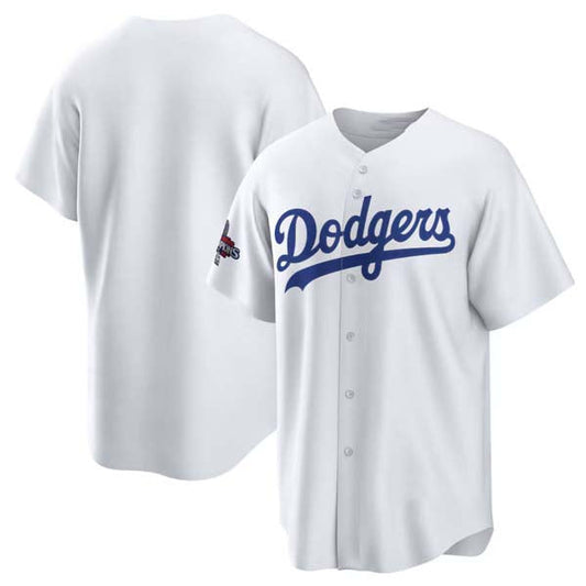 Los Angeles Dodgers Blank White 2024 World Series Champions Home Stitched Baseball Jersey