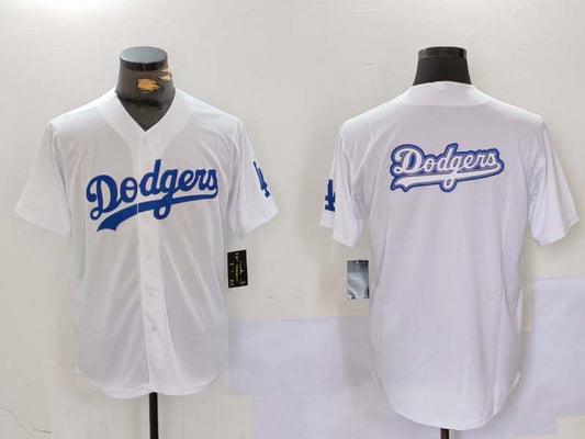 Los Angeles Dodgers Blank White Cool Base Stitched Baseball Jerseys