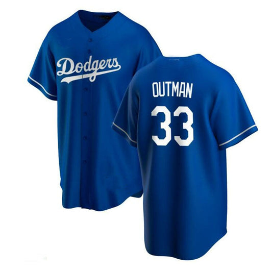 Los Angeles Dodgers #33 James Outman Royal Alternate Replica Custom Jersey Baseball Jerseys