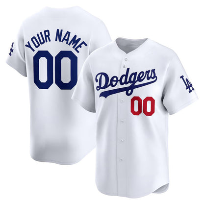 Custom Los Angeles Dodgers White 2024 World Series Champion Limited Stitched Baseball Jersey