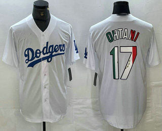 Los Angeles Dodgers #17 Shohei Ohtani Mexico White Cool Base Stitched Jersey Baseball Jerseys