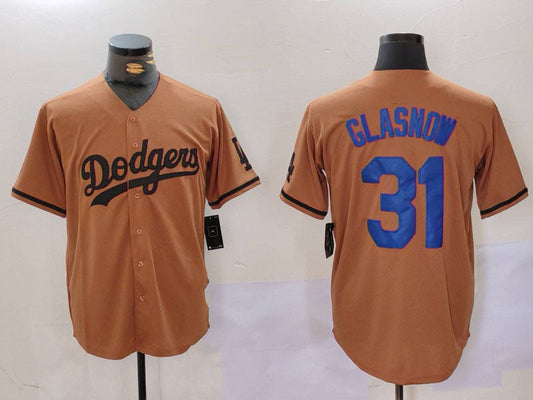 Los Angeles Dodgers #31 Tyler Glasnow Olive Cool Base Limited Stitched Baseball Jerseys