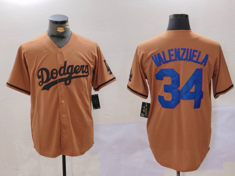 Los Angeles Dodgers #34 Toro Valenzuela Olive Cool Base Limited Stitched Baseball Jerseys