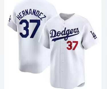 Los Angeles Dodgers #37 Teoscar Hernández 2024 World Tour Seoul Series Home Limited Player Jersey - White Stitches Baseball Jerseys