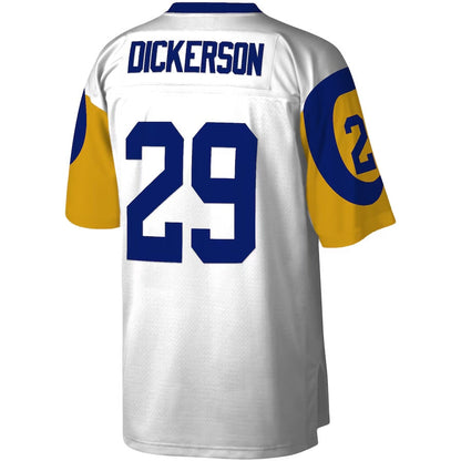 LA.Rams #29 Eric Dickerson Mitchell & Ness Legacy Replica Jersey - White Stitched American Football Jersey