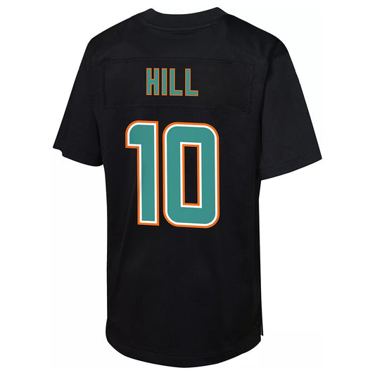 M.Dolphins #10 Tyreek Hill Carbon Black Fashion Vapor Limited Jersey Stitched American Football Jerseys