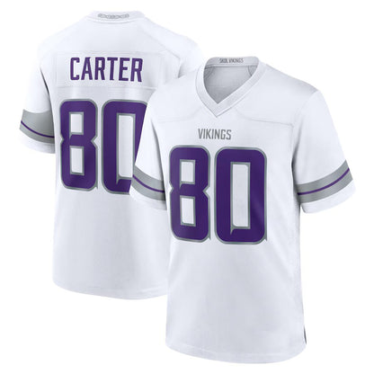 MN.Vikings # 80 Cris Carter 2024 White Game American Stitched Football Jersey