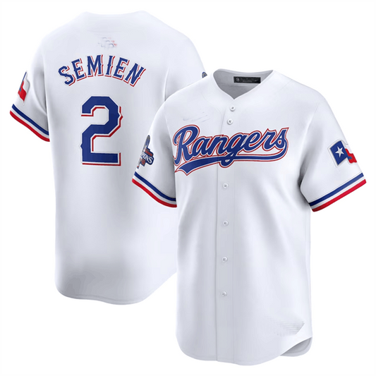 Marcus Semien Texas Rangers Home 2023 World Series Champions Limited Jersey - White