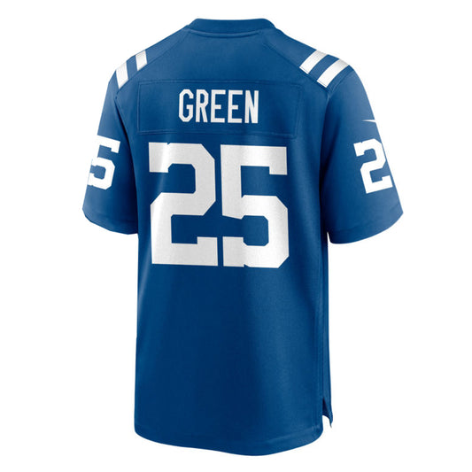 IN.Colts #25 Marshay Green Royal 30th Patch Game Jersey Stitched American Football Jerseys