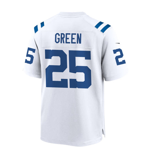 IN.Colts #25 Marshay Green White 30th Patch Game Jersey Stitched American Football Jerseys