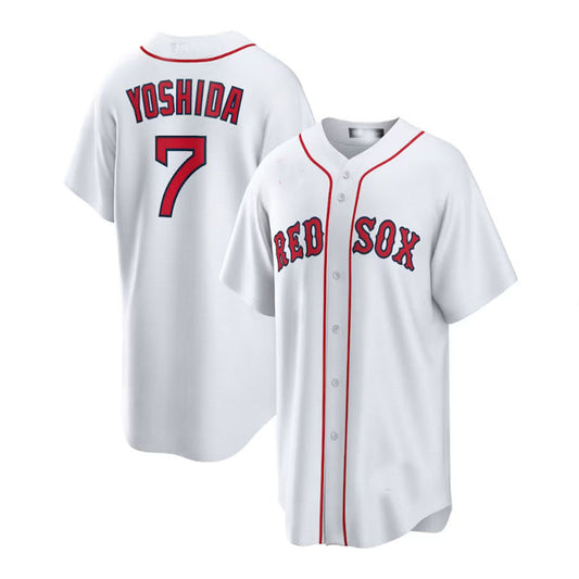 Boston Red Sox  #7 Masataka Yoshida Home Official Replica Player Jersey - White Baseball Jerseys
