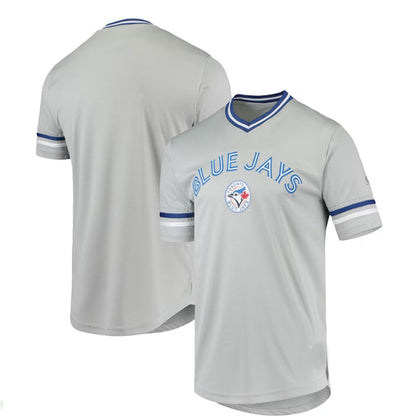 Toronto Blue Jays Gray Replica V-Neck Jersey Baseball Jerseys