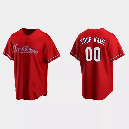 Custom Los Angeles Angels Red Replica Alternate Custom Jersey Stitched Baseball Jerseys