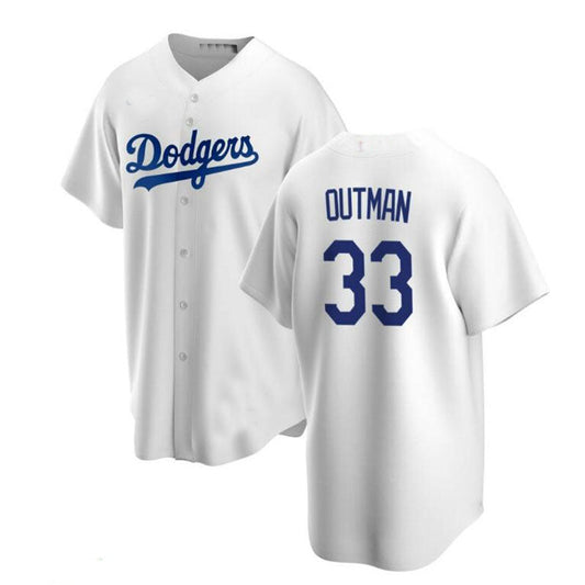 Los Angeles Dodgers #33 James Outman White Home Replica Jersey Baseball Jerseys