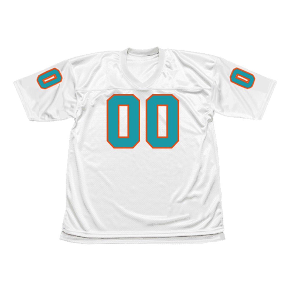 Miami Dolphins Mitchell & Ness White Throwback Stitched American Football Custom M.Dolphin Jerseys