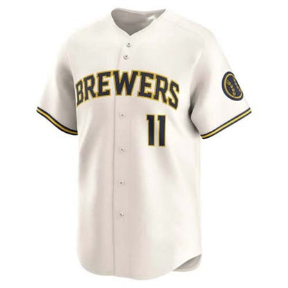 Milwaukee Brewers #11 Jackson Chourio Cream Home Baseball Limited Jersey