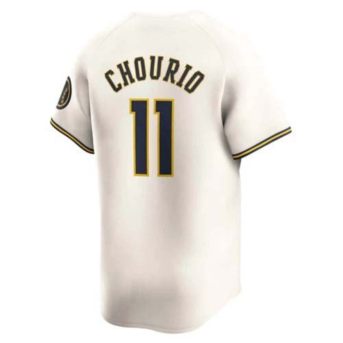 Milwaukee Brewers #11 Jackson Chourio Cream Home Baseball Limited Jersey