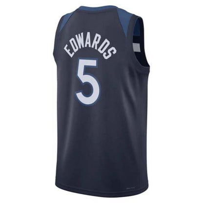 Minnesota Timberwolves #5 Anthony Edwards Black Statement Basketball Jerseys