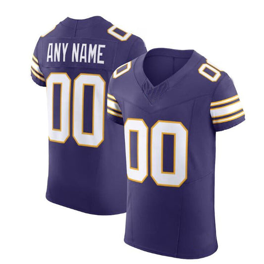 Custom MN.Vikings Purple Vapor F.U.S.E. Elite Jersey Stitched Jerseys American Football Jerseys