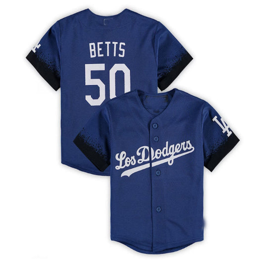 Los Angeles Dodgers #50 Mookie Betts City Connect Replica Player Jersey - Royal Baseball Jerseys