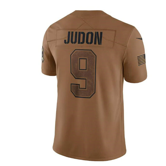 NE.Patriots #9 Matthew Judon Brown 2023 Salute To Service Limited Stitched Football Jerseys