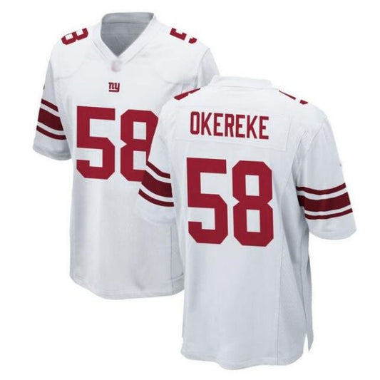 NY.Giants #58 Bobby Okereke White Player Football Jersey Stitched American Jerseys