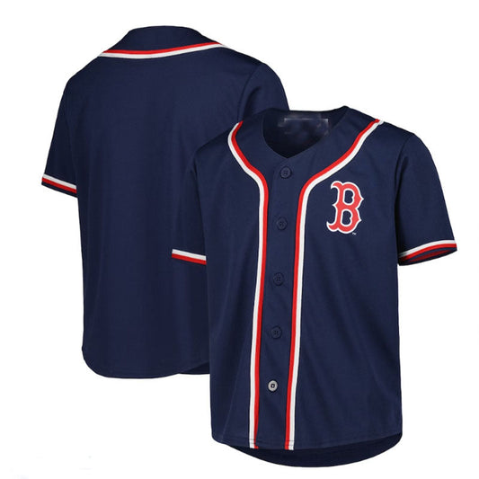 Boston Red Sox  Navy Full-Button Replica Jersey Baseball Jerseys