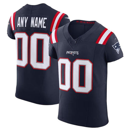 Custom NE.Patriots Navy Scarlet Vapor F.U.S.E. Elite  Jersey Stitched American Football Jerseys