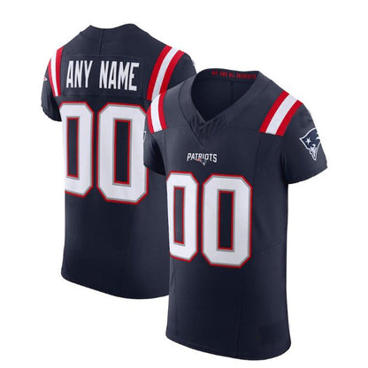 Custom NE.Patriots Navy Vapor F.U.S.E. Elite Jersey Stitched American Football Jerseys