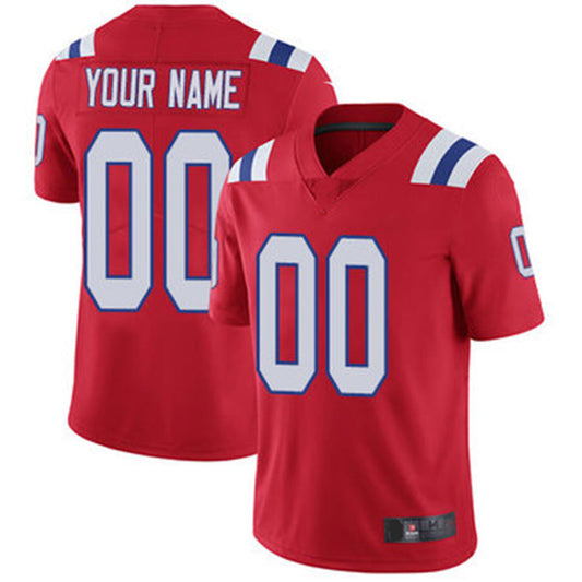 Custom NE.Patriots  Red Vapor Untouchable Player Limited Jersey Stitched American Football Jerseys