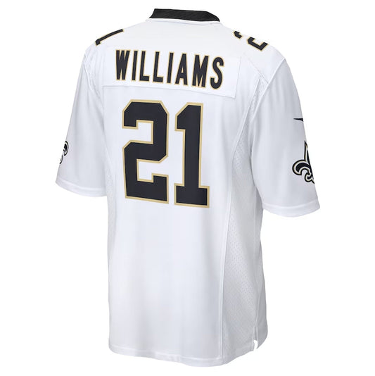 NO.Saints #21 Jamaal Williams Team Game Jersey - White American Football Jersey
