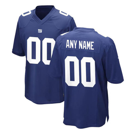 Custom NY Giants 2024 Blue Game American Vapor Limited Stitched Football Jersey