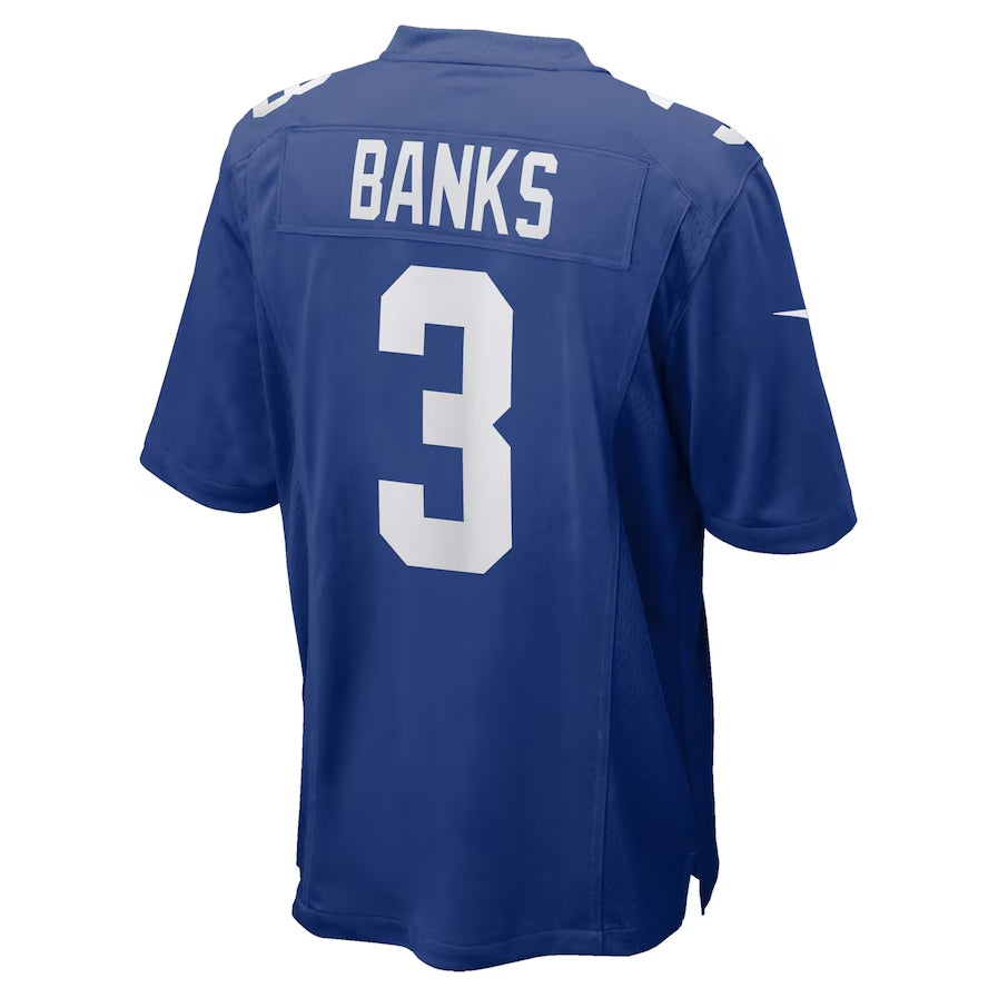 NY.Giants #3 Deonte Banks Game Jersey - Royal American Football Jerseys